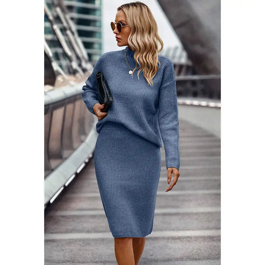 TWO PIECE LOOSE WRAP DRESS