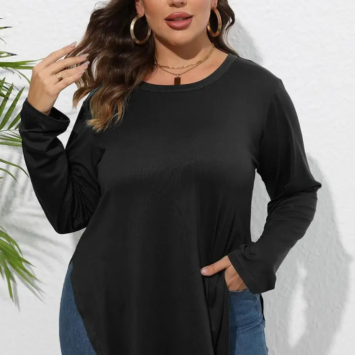 PREORDER - SIDE SLIT LONG SLEEVE SHIRT