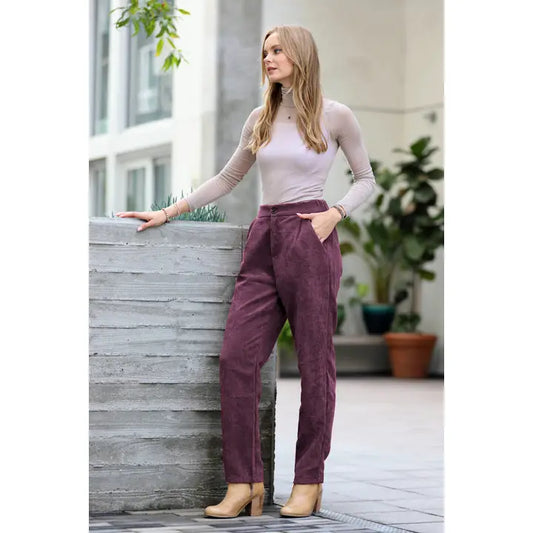 PREORDER - HIGH RISE CORDUROY PANTS