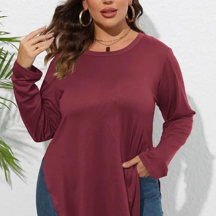 PREORDER - SIDE SLIT LONG SLEEVE SHIRT